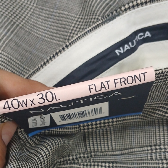 Nautica Black and White Houndstooth Trousers For Mens Sz40x30 It Has A Deffect - Picture 3 of 12
